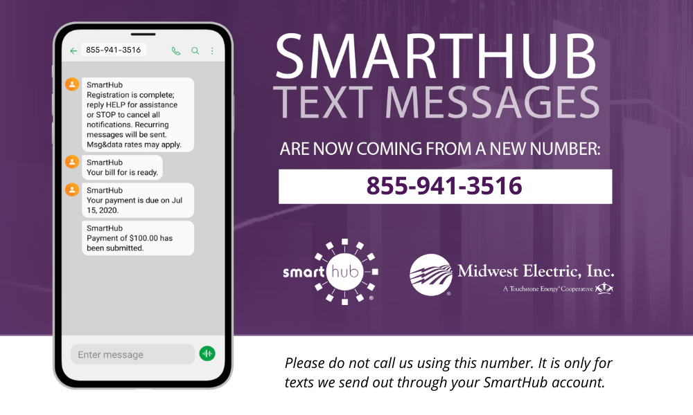 Midwest gets new tollfree SMS texting phone number Midwest Electric, Inc